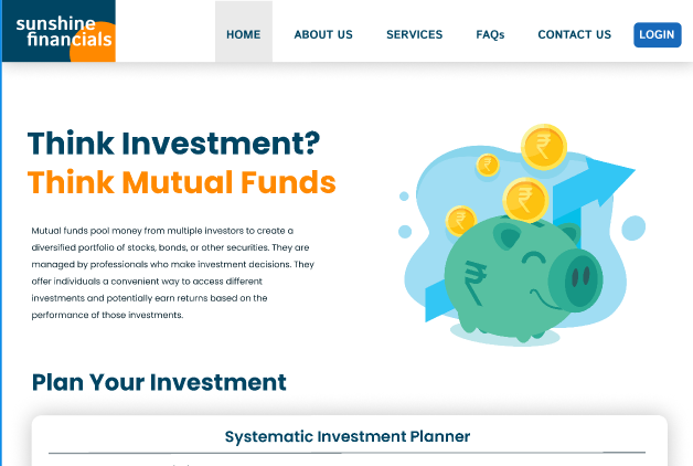 Sunshine Financial website preview image