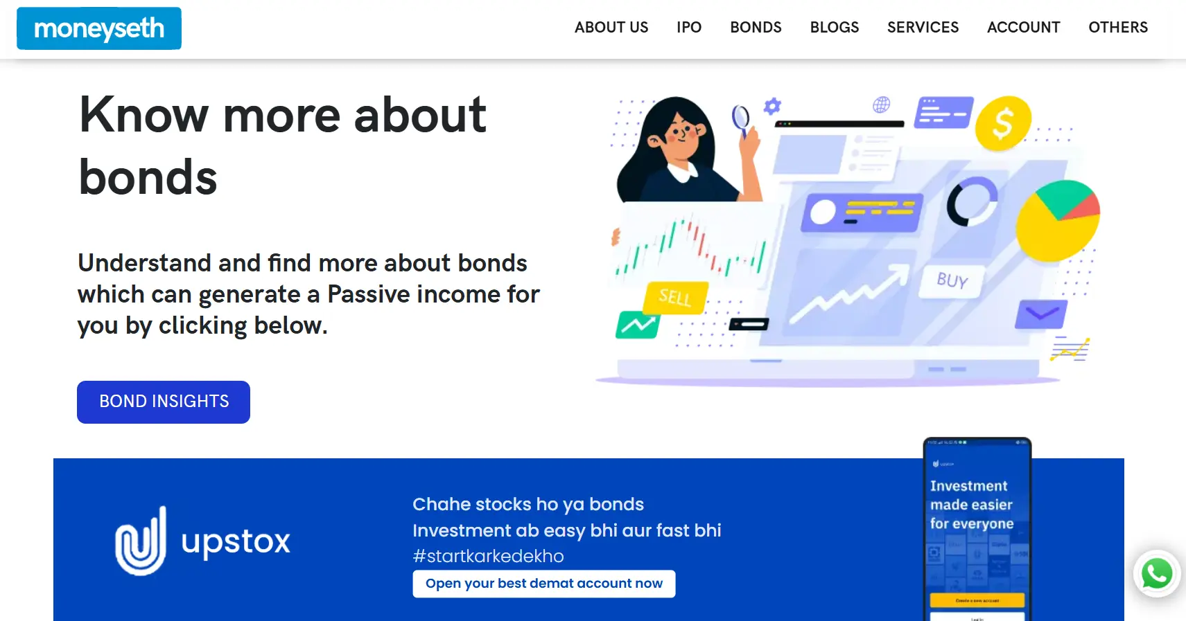 Moneyseth website preview image